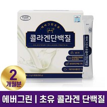 에버그린 초유 콜라겐 단백질 저분자 피쉬콜라겐 균형 있는 프로틴 분리유청단백 면역 글로불린 14종 아미노산 유산균 함유 면역증진 하루 1포 2개월 4개월 6개월 홈쇼핑 방송 식품, 1박스(2개월분), 5g x 60포