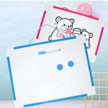 미니 화이트 보드 칠판 벽걸이 블루 핑크
