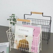 휴게실/거실 배치에 적합한 2color 잡지꽂이, 블랙