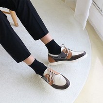 남자 배색 콤비 스티치 에코레더 로퍼 스니커즈 (6709812)