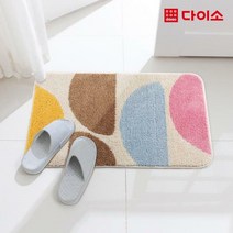 [다이소]기하학 타원형 자카드 발매트(45x70)-1031122