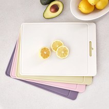 [리본제이]1+1 폼폼 국내 제작 실리콘 항균 이유식 안심도마 35cm 2P세트, 베이비핑크 1P + 옐로우 1P