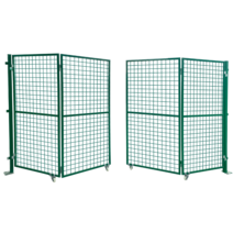 메쉬 휀스 출입문 작업문 울타리 펜스 안전 담장 철망, 접이식 양쪽 세트 높이1.8m X 길이 4m