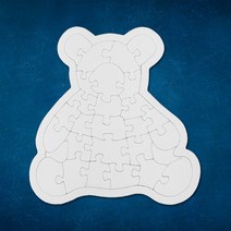 종이퍼즐 곰모양 10개 28조각 17cmx15cm