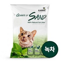 퀸오브샌드 두부모래 3kg-(녹차향)-룸펫, 단품