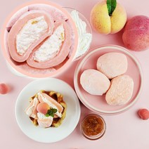 생크림찹쌀떡 복숭아찹쌀떡 복숭아모찌 개별포장, 9개입