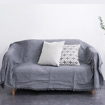 소파 에스닉 패브릭 덮개 커버 깔개 식탁 탁자 테이블 피아노 커버링 천 사이즈 S M, 그레이 M