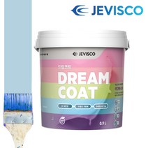 YWU485451제비스코 드림코트 스카이 블루 0.9L 벽지페인트 다용도페인트 수성페인트 목재페인트