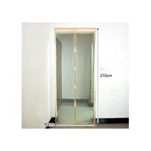 문 모기장(93893)-90x210cm 현관 방충망 방문 베란다 자석 벨크로 탈부착 모기망, 1개
