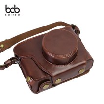 bob 후지필름 Fuji X100F 카메라 가죽 스트랩 케이스 크로스백 속사케이스, 후지X100F_블랙