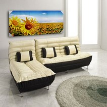 MDS3571 큰송이해바라기밭유화액자(대) (7) 장미유화/해바라기그림/해바라기액자/포인트액자