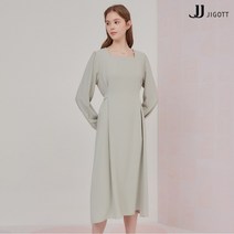 (정품)(JJ지고트) 퍼프 슬리브 스퀘어넥 원피스 GM3P0OPP2