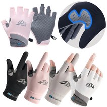 메쉬 7부 손가락반장갑 남성 여성 낚시 등산 운전 쿨 장갑, 반장갑, 핑크