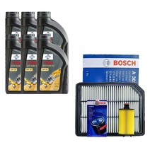 올뉴카니발 디젤 훅스 타이탄 플렉스 23 5W30 C2/C3 순정필터패키지, 6L