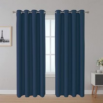 컴퍼니24 업 cortinassi Inherent 내화성 커튼 방염 창문 교실용 블랙 132 1 x 213 4cm(52 84인치) 패널 2개