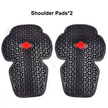 오토바이 바이크 보호 장비 무릎 안전장비 세트 상체 하체 보호대 CE 승인 등 범용 가슴 패드 소프트 자켓 삽입 갑옷 모터사이클, Shoulder pads
