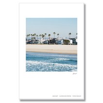 시원한 명소 바다 산 물 그림 감성 캔버스 액자, 여백 ver, 09 베니스 비치