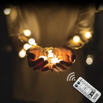 꾸미라이팅 LED 앵두전구 고급형 감성캠핑조명 무드등 방꾸미기 줄전구 스트링라이트 소품프, 앵두전구_Snow, 80구 리모컨+건전지타입