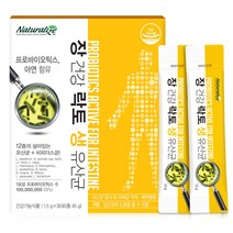 장건강 락토 생 유산균 락토바실러스 플란타룸 파라카제이 비피더스 비피덤 아시도필루스 비타민B 치커리 발효효소 건강기능식품 식약처 인증, 락토 생 유산균  180포