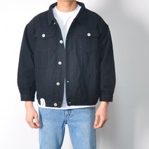 오버핏 남자 면 트러커 자켓