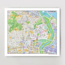 양천구 화곡 목동지역 종합 지번지도 150cm x 132cm SE, 3.일반전용천＋롤스크린(＋32000원)