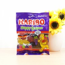 하리보 해피 그레이프 100g, _27068_하리보 해피 그레이프 100g