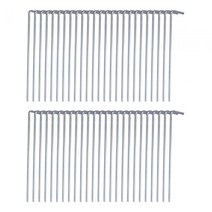 50Pcs 텐트 못 텐트 말뚝 알루미늄 합금 다기능 튼튼한 내구성 텐트 후크 정원 못 텐트 말뚝 캠핑 액세서리 야외, 은빛, 50개