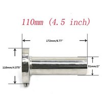 가변배기 튜닝 CNSPEED 범용 미조정 85mm 35 quot98mm 4quot110mm 45 quot자동차 스테인레스 크롬 배기 머플러 소음기 YC100706, 110mm