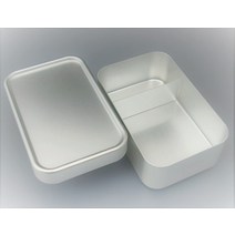 KATSUSHIKA Brand Bento Box 일본제 알루미늄 딥 드로잉 가공[The·알루미늄 도시락 상자]용량 약 700ml약 169×110×높이 61 mm silicone packing) 숙련 장인 [일본]의 일품