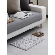 대리석 바닥 겨울 순면 플라워 발매트 드레스룸 발닦개 부엌 피로예방 키친