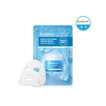 Real Barrier 리얼베리어 아쿠아 수딩 크림 마스크 30ml (5매입), FREE