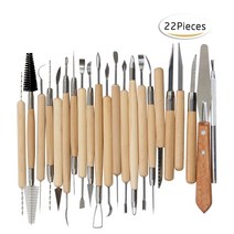 전문가용미술용품 화구 초보자 초미세 붓27Pcs 예술 공예 점토 조각 도구 세트 모델링 키트 도자기 및 나무