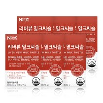 뉴네이처 리버뷰 밀크씨슬 6종 복합 기능성 간영양제 30정 밀크시슬, 6개