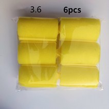 뿌리볼륨고데기 볼륨고데기 물결고데기 얇은 봉고데기 전문가용 6-14pcs 소프트 스폰지 폼 쿠션 헤어 롤러, 05 3.6cm 6pcs