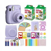 Fujifilm Instax Mini 11 Instant Camera   MiniMate Accessories Bundle   Fuji Instax Film Value Pack (, Lilac Purple_Standard Packagin