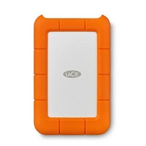 LaCieLAC9000633 러기드 미니 4TB 외장 하드 드라이브 휴대용 HDD - USB 3.0 및 2.0 호환 낙하 충격 방지 방진 방수 셔틀 Mac PC 데스크톱 노트북용