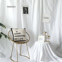 TENWISH-단색 모슬린 배경 스튜디오용 천 Instagram 정물 촬영 틱톡 라이브, 06 White_05 2.4x4m