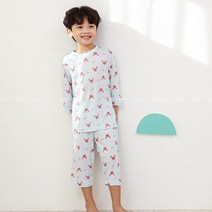 아동복 내복 삐삐롱 무형광 7부 모달 실내복 크래비