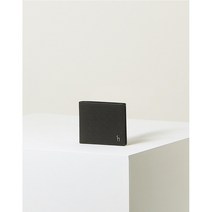 HAZZYS 헤지스 블랙 퍼피장식 소가죽 머니클립