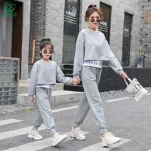 셀럽당 친자복 여성 소녀용 트레이닝 상하 모녀복