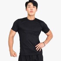 무지 반팔티 3P 라운드 쿨티 헬스 운동 남녀공용