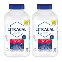 Citracal 시트라칼 맥시멈 플러스 칼슘 구연산 280정 x 2개