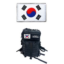 가방 탈부착 패션와펜 태극패치 컴퓨터자수