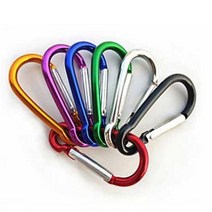 다용도 알루미늄 아웃도어 캠핑 버클 클립 택 1, 옐로우