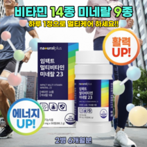 멀티비타민 미네랄 타블렛 올인원 남성 여성 남자 여자 남성용 여성용 포맨 포우먼 온가족 부모님 데일리 맨스 우먼스 청소년 수험생 프리미엄 인생 종합 영양제 비타민 피로회복제 영양소, [6개월분]-2병