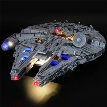 레고 밀레니엄 팔콘 얼티밋과 호환되는 GEAMENT LED 조명 세트 - 스타워즈 75192 건설 모델용 조명 세트(레, 단색, 한 사이즈