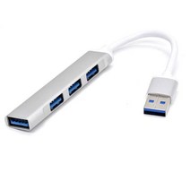 도킹스테이션 외장하드 하드도킹 워크스테이션RYRA 4 포트 확장 도크 USB 3.0 허브 도킹 스테이션 유형 C, 01 WHITE
