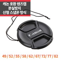 SYC 캐논 호환 렌즈캡 신형 스냅온 분실방지 뒷캡 바디캡, 캐논앞캡 58mm