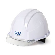 Cov-A형 투명창 안전모 (1set-5매), 황색 FREE SIZE 1set-5매