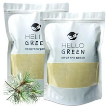 헬로우그린 국산 솔잎 분말 가루 600g(팩), 솔잎 분말 600g(팩) 2개